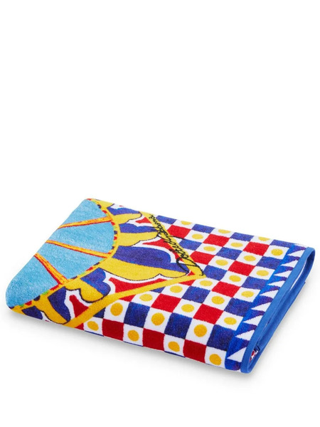  Dolce & Gabbana Serviette à Main En Tissu éponge - Bleu 