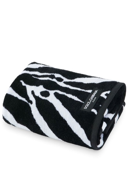  Dolce & Gabbana Serviette à Tissu En éponge - Noir 