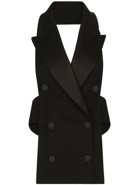  Dolce & Gabbana Veston à Dos Ouvert - Noir 