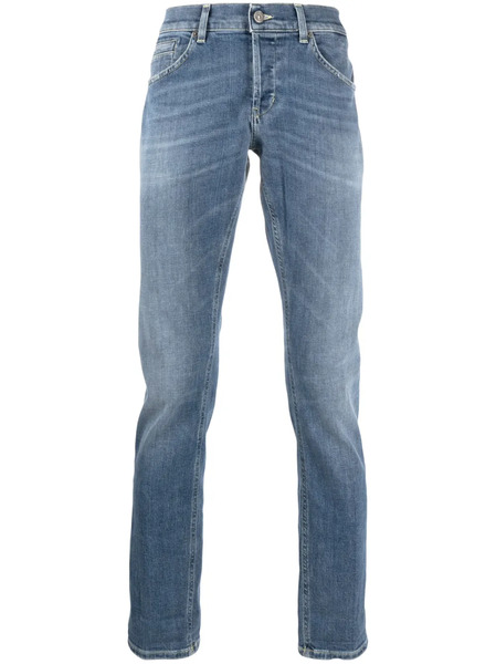  Dondup Jean Skinny à Taille Mi-haute - Bleu 
