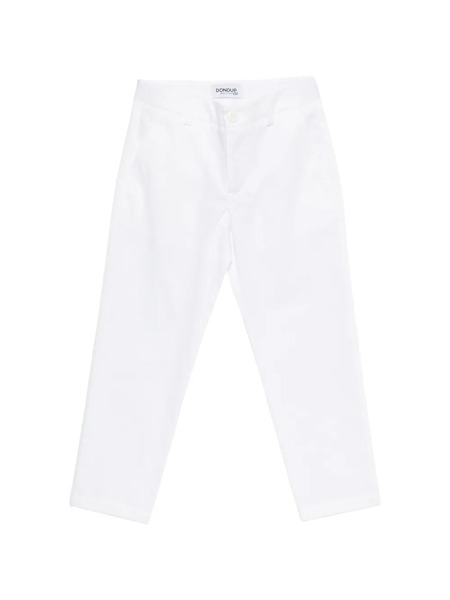  Dondup Kids Pantalon à Coupe Droite - Blanc 