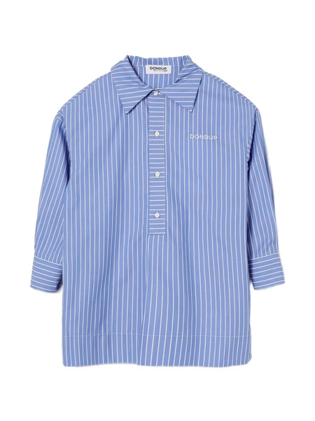  Dondup Kids Robe à Rayures - Bleu 