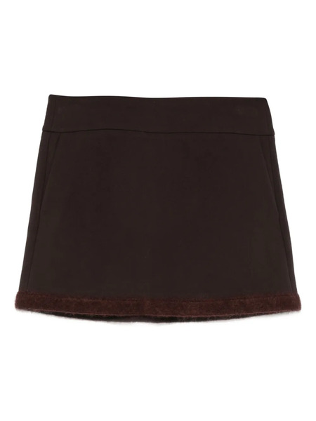  Dorothee Schumacher Minijupe à Détails De Coutures - Marron 
