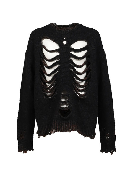  Doublet Distressed-effect Sweater - Noir 