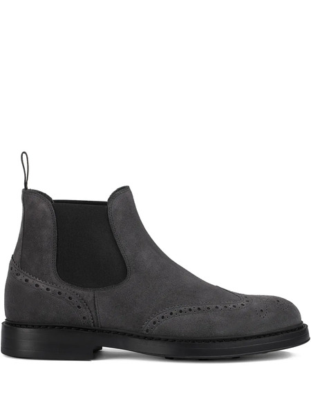  Doucal's Bottines Chelsea En Daim - Gris 