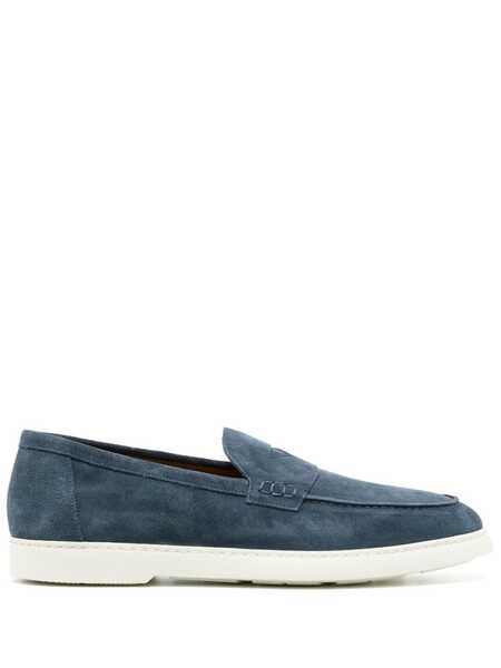  Doucal's Mocassins En Daim à Entaille Penny - Bleu 