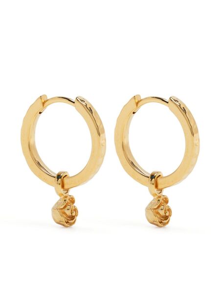  Dower And Hall Boucles D'oreilles Wild Rose En Argent Sterling 