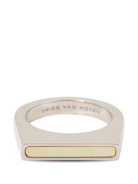  Dries Van Noten Chevalière Gravée - Argent 