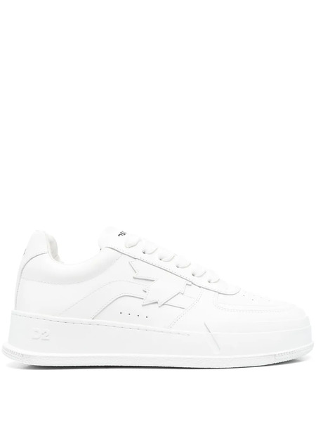  Dsquared2 Baskets Lacées à Logo Imprimé - Blanc 