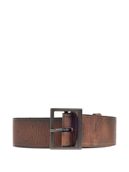  Dsquared2 Ceinture En Cuir à Effet Usé - Marron 
