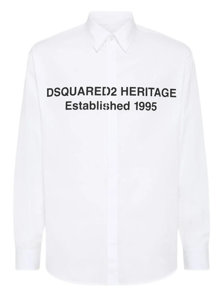  Dsquared2 Chemise Imprimée - Blanc 