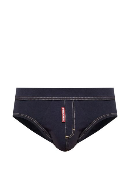  Dsquared2 Culotte à Détails De Coutures - Bleu 