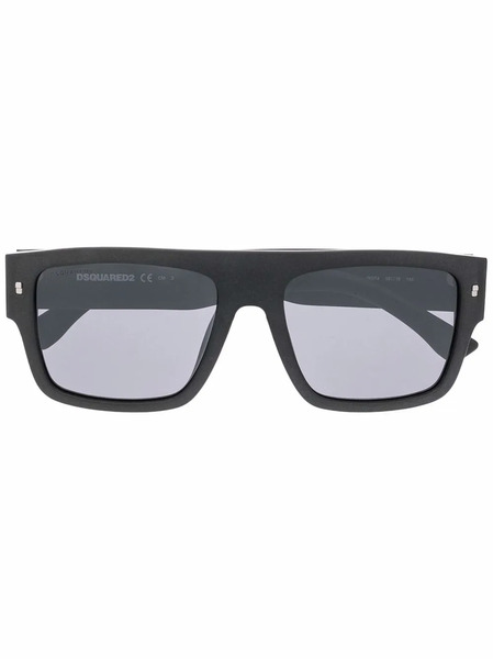  Dsquared2 Eyewear Lunettes De Soleil à Logo Embossé - Noir 