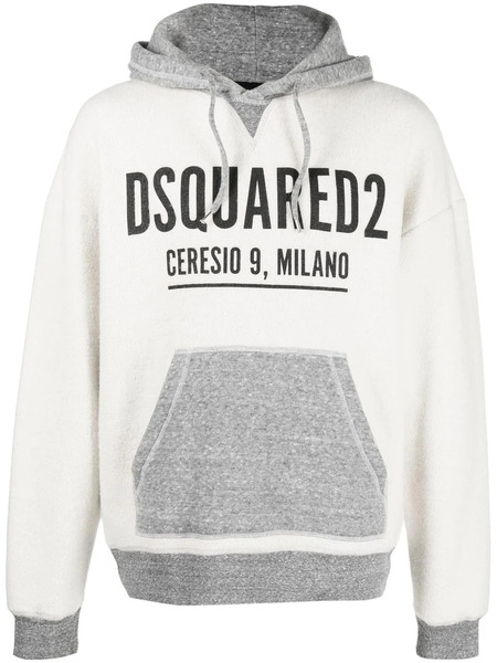  Dsquared2 Hoodie En Coton à Logo Imprimé - Blanc 