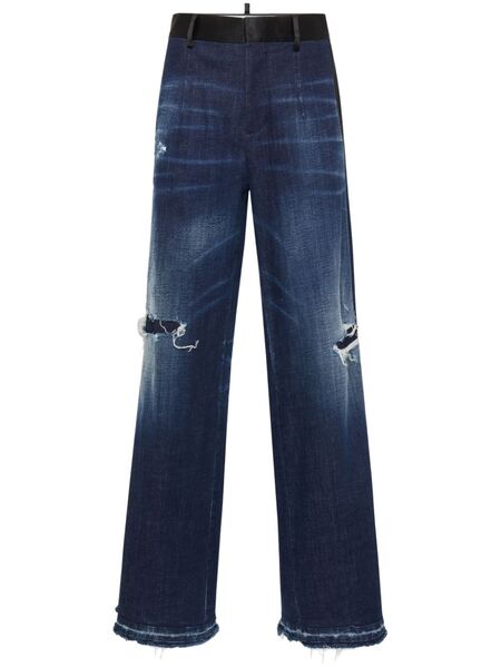  Dsquared2 Jean à Coupe Ample - Bleu 