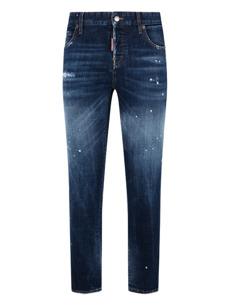  Dsquared2 Jean à Patch Logo - Bleu 
