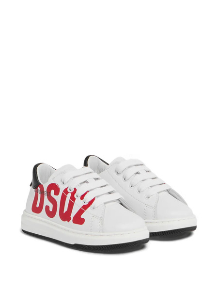  Dsquared2 Kids Baskets à Lacets - Blanc 