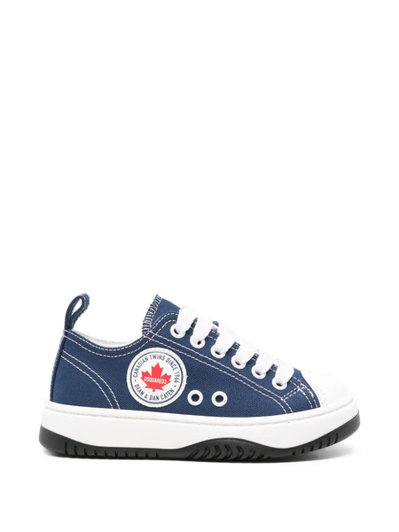  Dsquared2 Kids Baskets à Patch Logo - Bleu 
