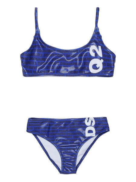  Dsquared2 Kids Bikini Imprimé - Bleu 