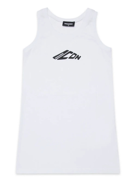  Dsquared2 Kids Robe Icon - Blanc 