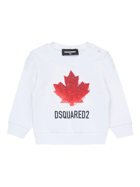  Dsquared2 Kids Sweat à Logo - Blanc 