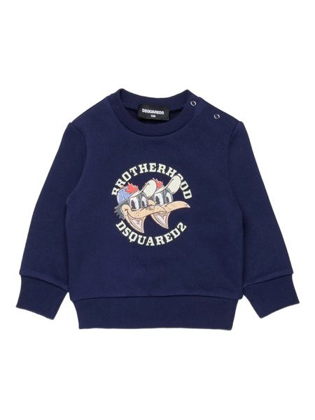  Dsquared2 Kids Sweat Brotherhood - Bleu 