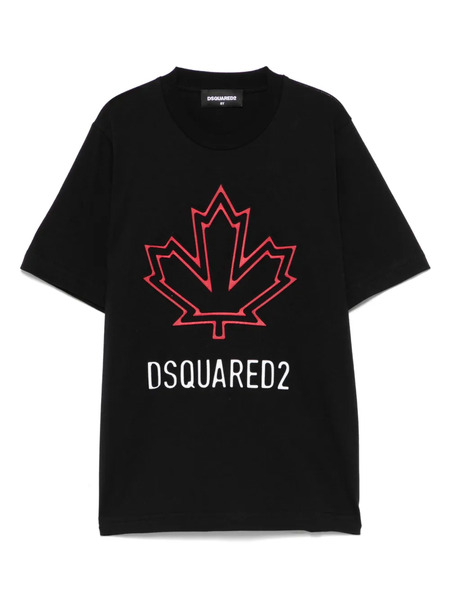  Dsquared2 Kids T-shirt à Logo Imprimé - Noir 