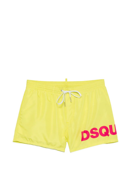  Dsquared2 Logo-print Swim Shorts - Jaune 