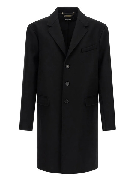  Dsquared2 Manteau En Laine à Boutonnière - Noir 