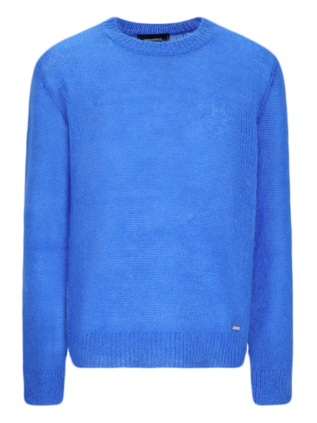  Dsquared2 Pull à Col Rond - Bleu 