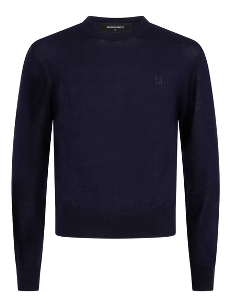  Dsquared2 Pull à Col Rond - Bleu 