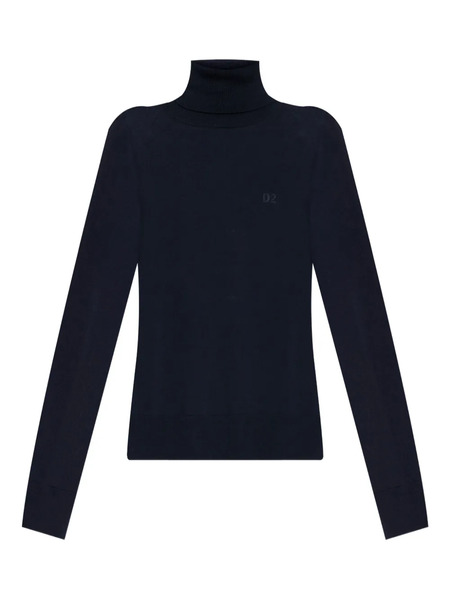  Dsquared2 Pull à Col Roulé - Bleu 