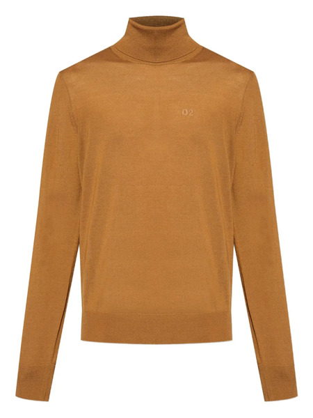  Dsquared2 Pull à Col Roulé - Marron 