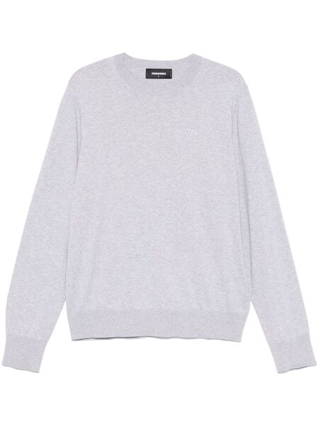  Dsquared2 Pull à Logo Appliqué - Gris 