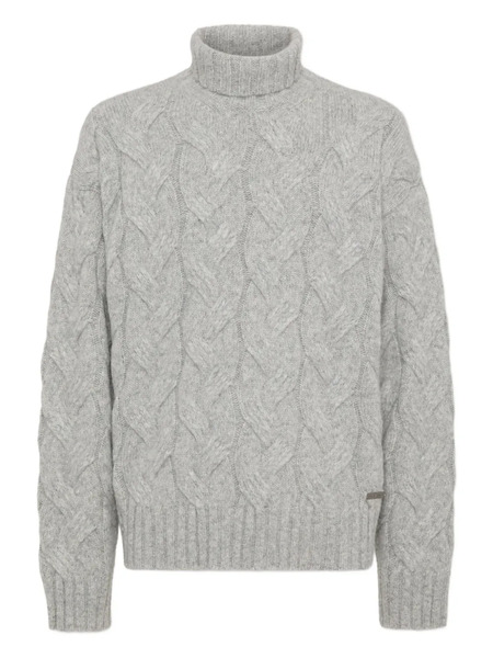  Dsquared2 Pull En Maille Torsadée - Gris 