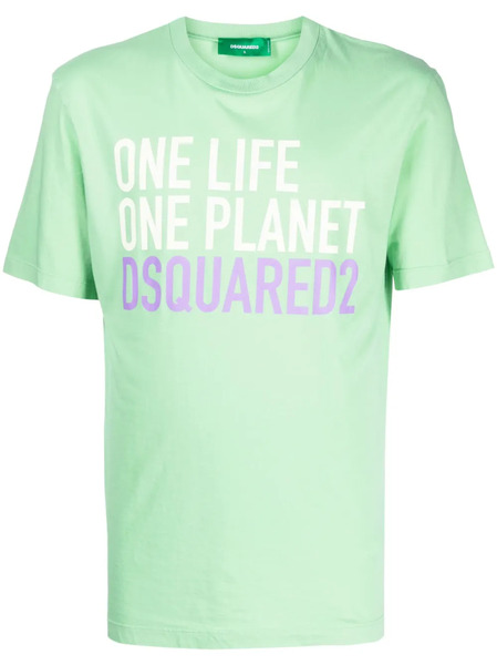  Dsquared2 T-shirt à Logo Imprimé - Vert 