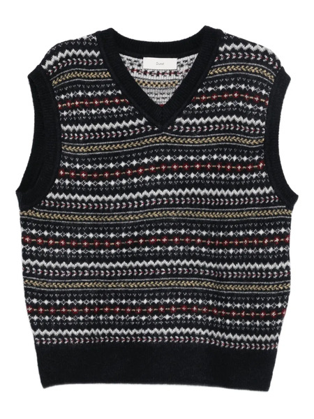  Dunst Pull à Motif Fair Isle - Bleu 