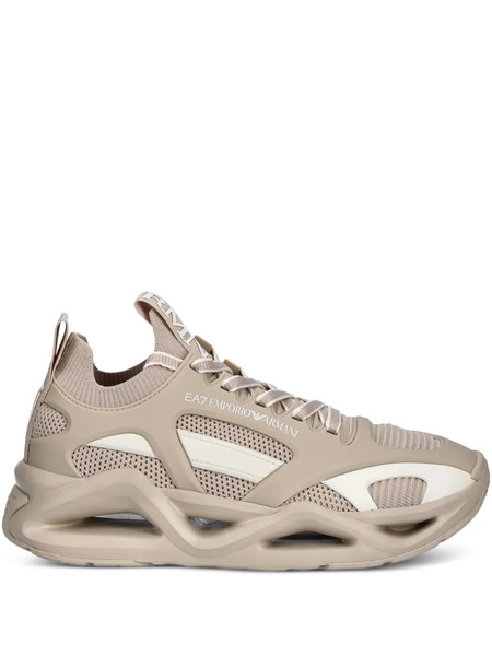 Ea7 Emporio Armani Baskets à Découpes - Tons Neutres 
