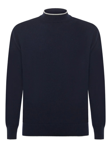  Eleventy Pull à Col Roulé - Bleu 