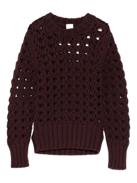  Eleventy Pull En Maille Ajourée - Violet 