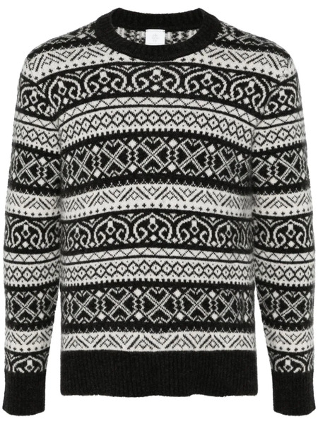  Eleventy Pull En Maille Fair Isle - Noir 