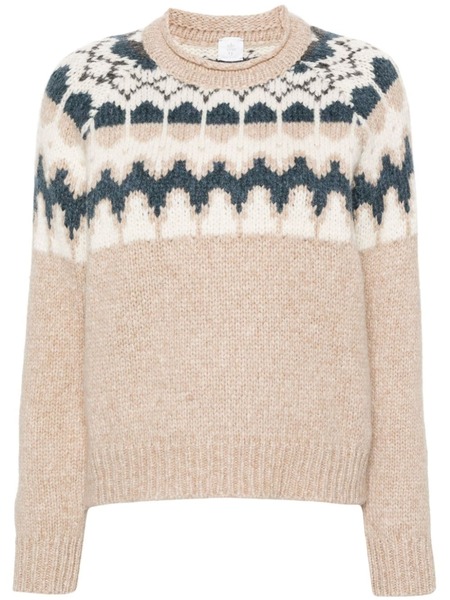  Eleventy Pull En Maille Intarsia - Tons Neutres 