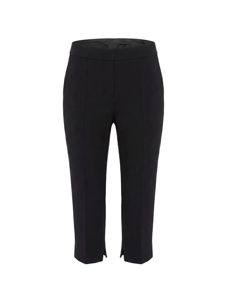  Elie Saab Pantalon Court Cady à Fentes - Noir 