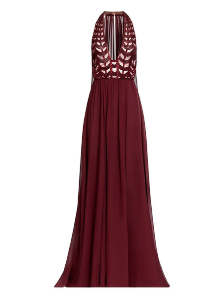  Elie Saab Robe Elie Saab à Ornements - Rouge 