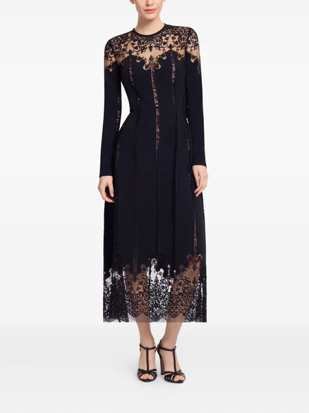  Elie Saab Robe Courte Cady - Noir 
