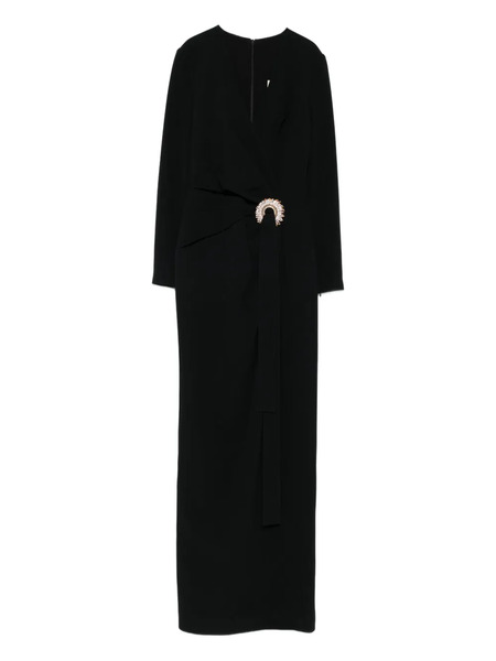  Elie Saab Robe Longue à Ornements En Cristal - Noir 