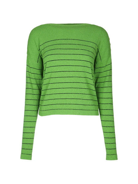  Elisabetta Franchi Pull à Rayures - Vert 