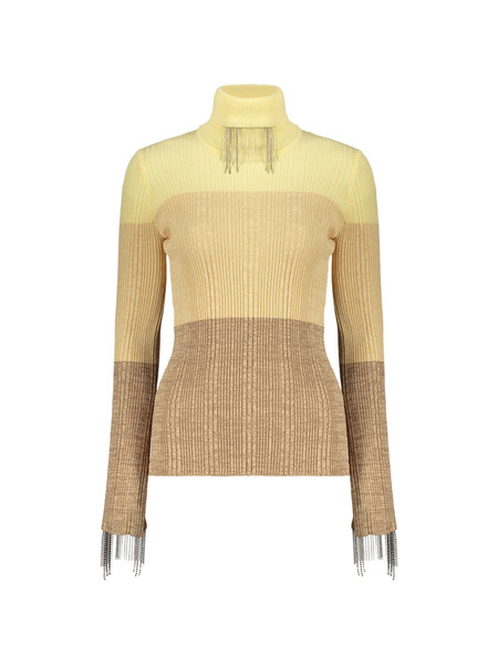  Ellery Pull Colour Block à Franges - Jaune 