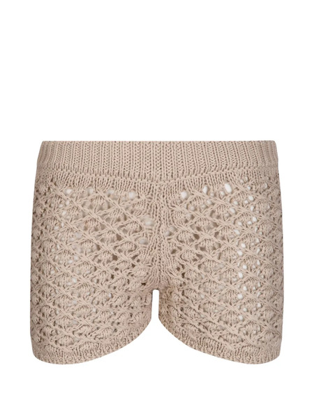  Ely Ely Short En Maille Ajourée - Tons Neutres 