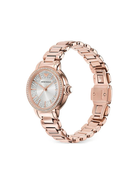  Emporio Armani Montre En Acier Inoxydable 32 Mm - Argent 